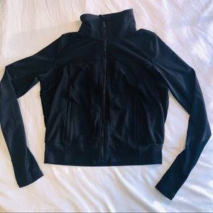 RARE Lululemon Cropped Zip Up Draped Mesh Back